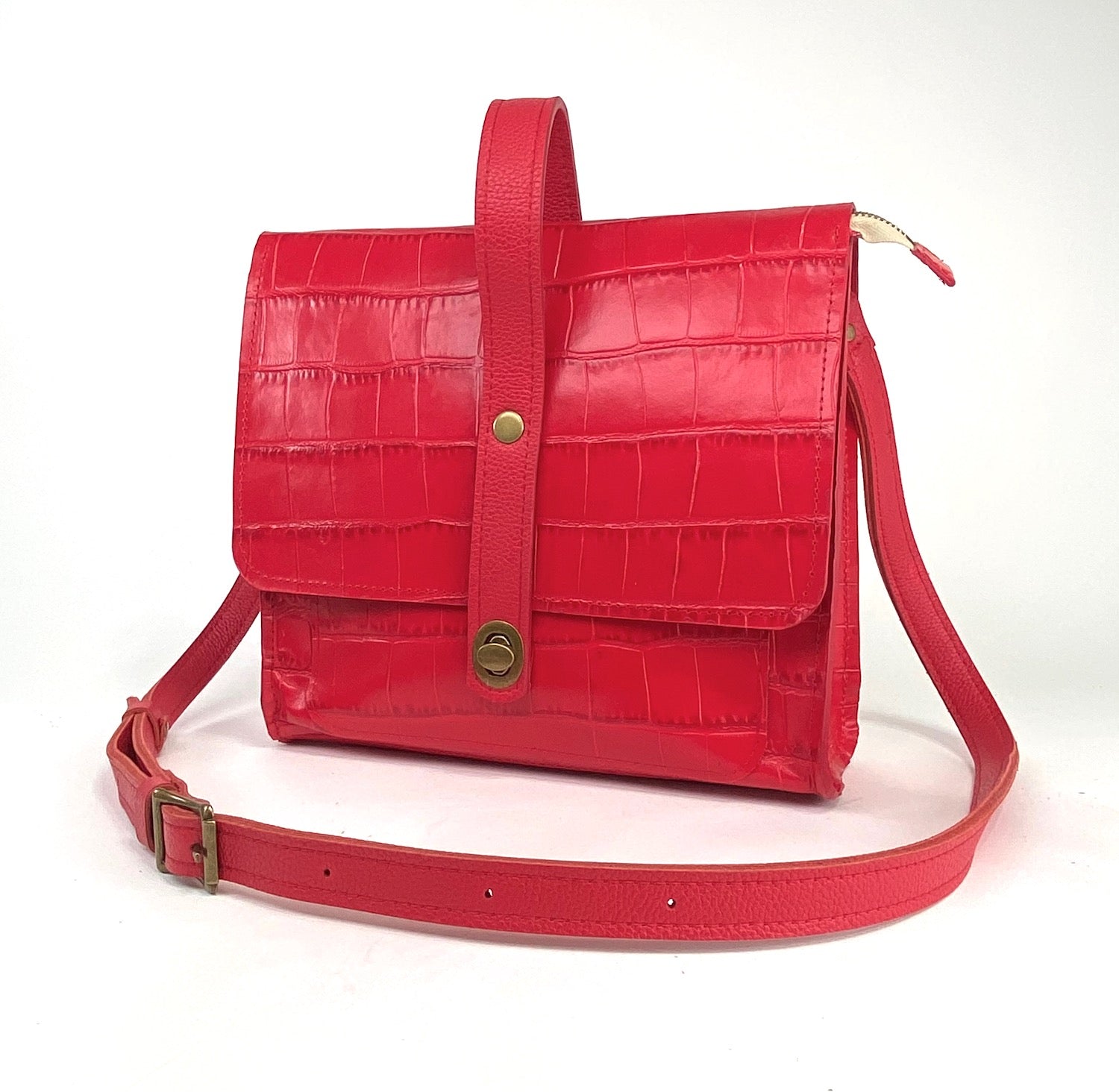 Red Satchel Purse high quality