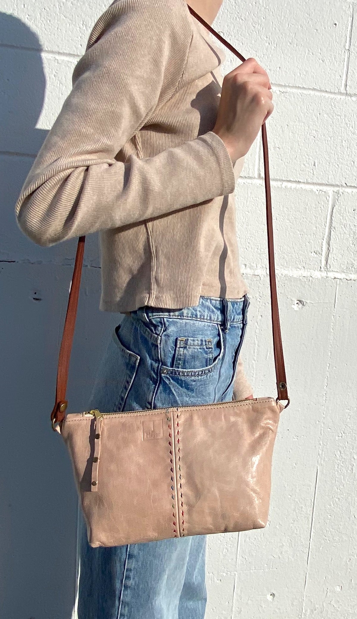 The Classic Companion Bag in Buff Beige