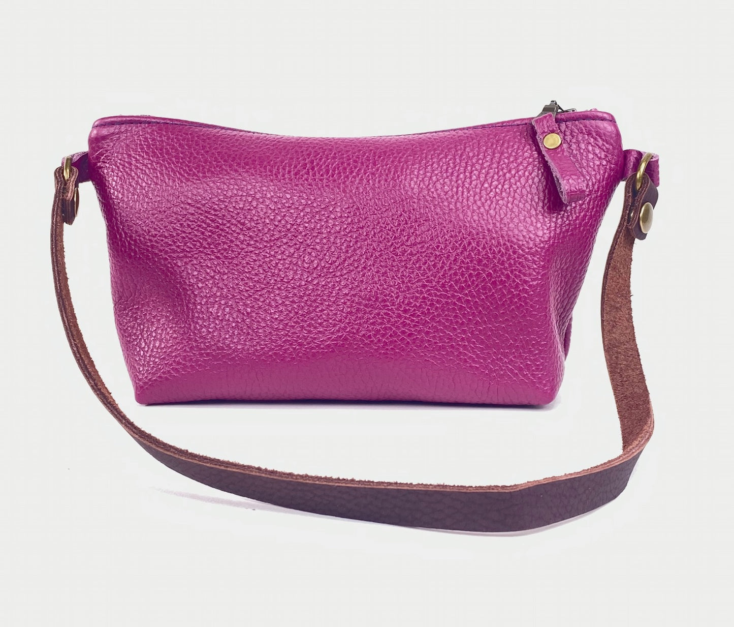 Tagalong Shoulder Purse in Fuchsia