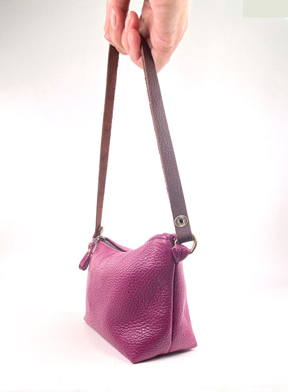 Tagalong Shoulder Purse in Fuchsia