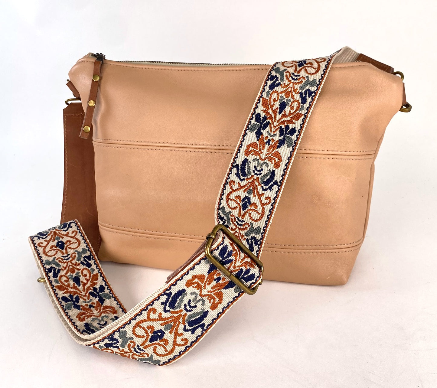 Tan Leather Crossbody Purse