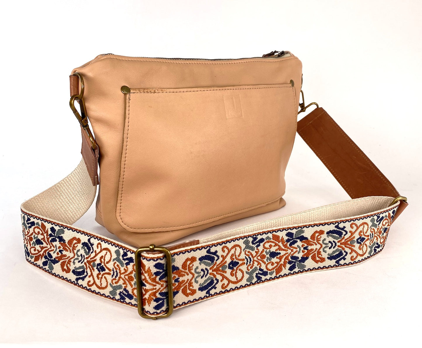 Tan Leather Crossbody Purse