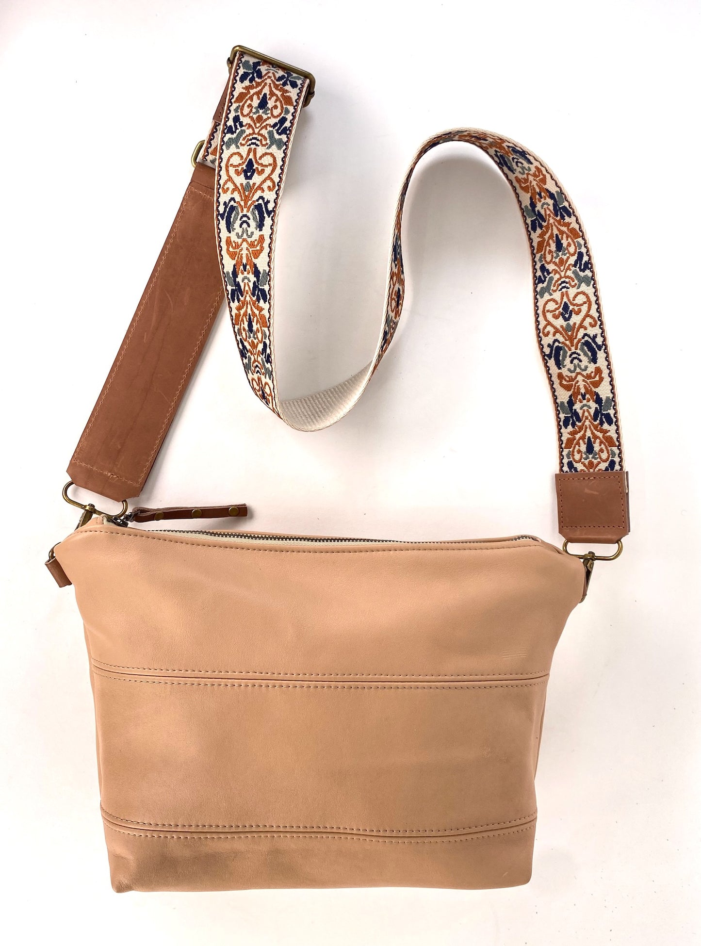 Tan Leather Crossbody Purse