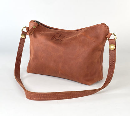 Tagalong Shoulder Purse in Medium Brown