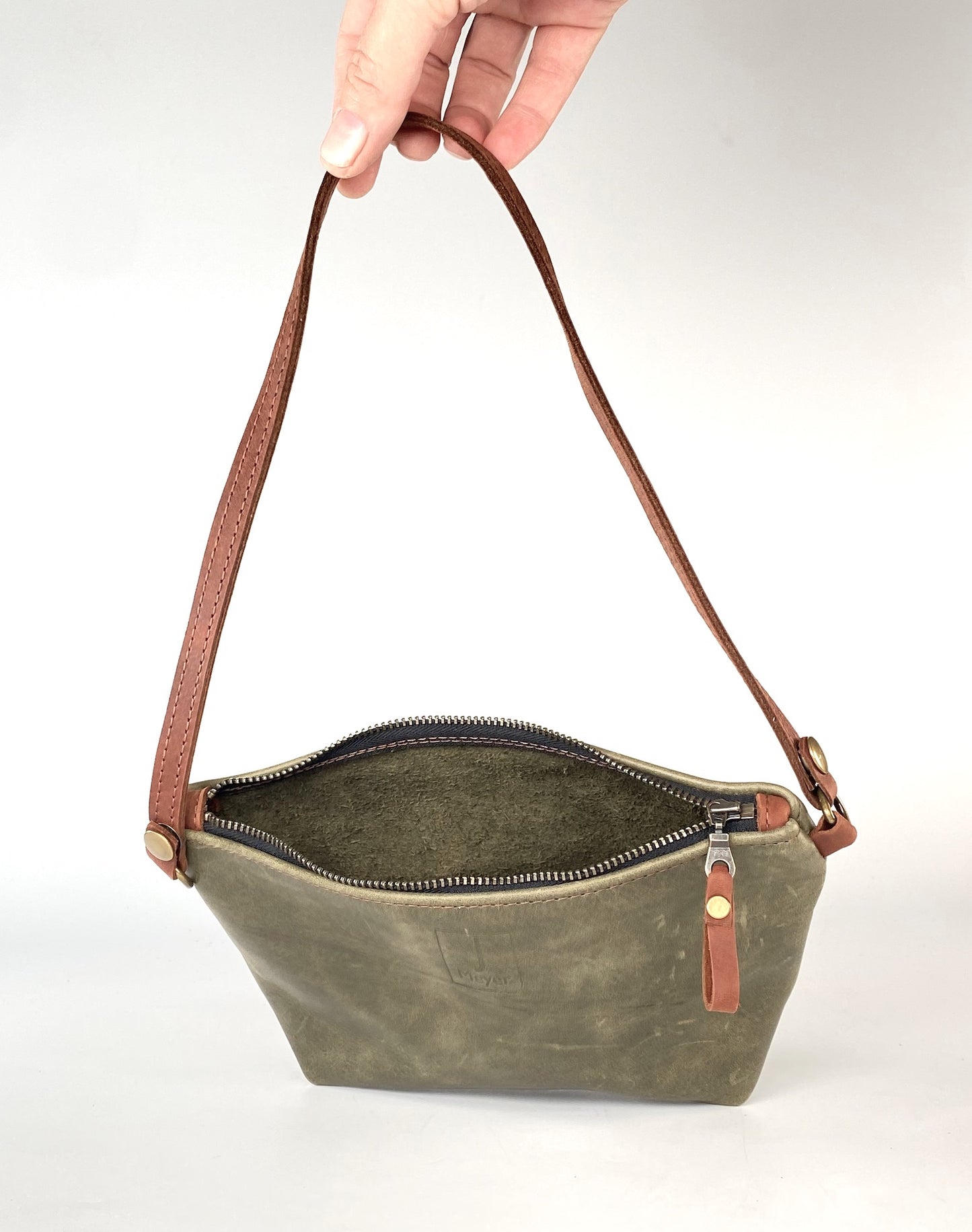 Tagalong Shoulder Purse in Military Green