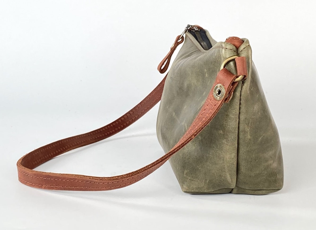 Tagalong Shoulder Purse in Military Green