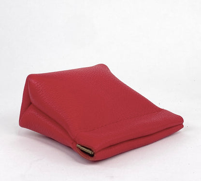 Red Squeeze Coin Pouch Purse