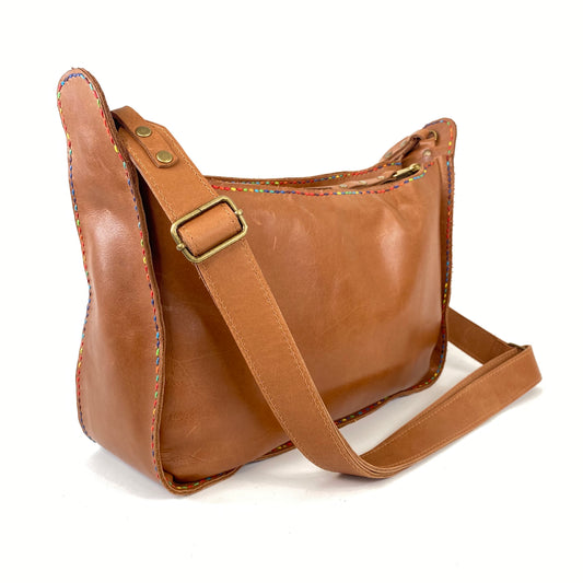 Saddle Bag in Honey Tan - The Lily 13