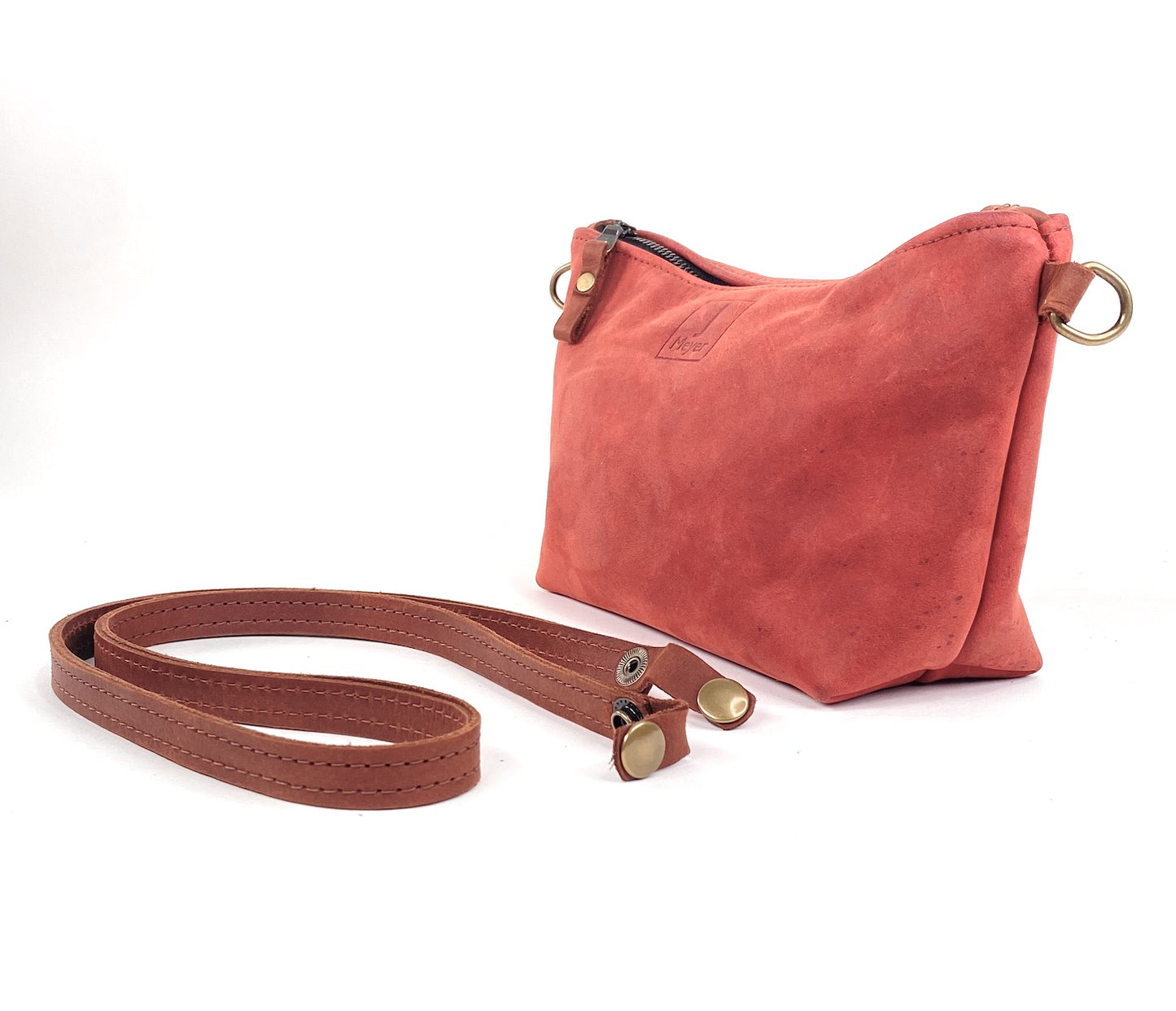 Tagalong Shoulder Purse in Tomato Red