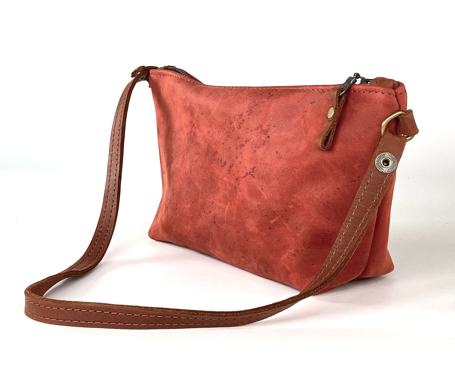 Tagalong Shoulder Purse in Tomato Red