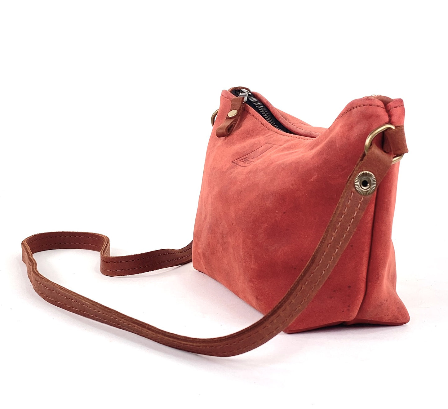 Tagalong Shoulder Purse in Tomato Red