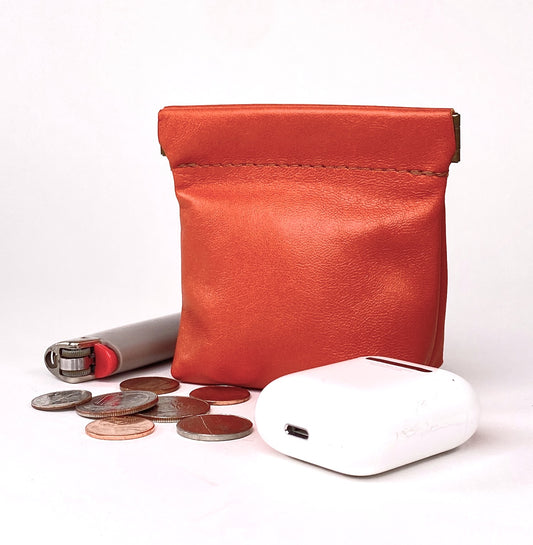 Orange Squeeze Coin Pouch Purse