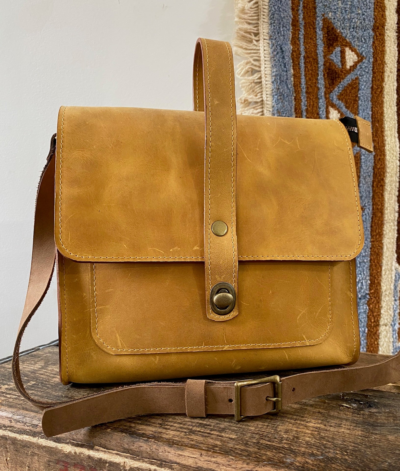 Tan satchel best sale